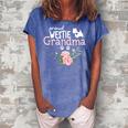 Westie Grandma Dog Lovers Gifts Dog Mom Lover Mothers Day Women's Loosen Crew Neck Short Sleeve T-Shirt Blue