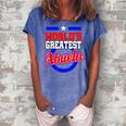 Worlds Greatest Abuela Grandma Latina Mothers Day Gift Women's Loosen Crew Neck Short Sleeve T-Shirt Blue