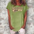 Baseball Mom Best Mama Cute Throwback Design Classic Gift For Womens Women's Loosen Crew Neck Short Sleeve T-Shirt Green