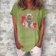 Best Dog Mom Ever Miniature Schnauzer Mothers Day Gift Women's Loosen Crew Neck Short Sleeve T-Shirt Green