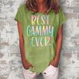 Best Gammy Ever Gifts Grandma Mothers Day Tie Dye Women's Loosen Crew Neck Short Sleeve T-Shirt Green