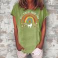 Best Yorkie Mom Ever Rainbow Gifts For Yorkie Lover Dog Mama Women's Loosen Crew Neck Short Sleeve T-Shirt Green