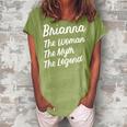 Brianna The Woman Myth Legend Personalized Name Birthday Women's Loosen Crew Neck Short Sleeve T-Shirt Green
