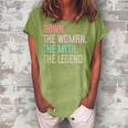 Dawn Name Dawn The Woman The Myth The Legend Gift For Womens Women's Loosen Crew Neck Short Sleeve T-Shirt Green