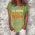 Dawn The Woman The Myth The Legend First Name Dawn Women's Loosen Crew Neck Short Sleeve T-Shirt Green