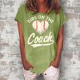 Dibs On The Coach Baseball Funny Baseball Coach Gifts Gift For Womens Women's Loosen Crew Neck Short Sleeve T-Shirt Green