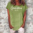 First Mothers Day Gift For Grandmother Grandma Est 2018 Women's Loosen Crew Neck Short Sleeve T-Shirt Green