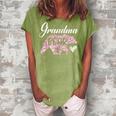 Grandma Bear Lover Grandmother Granny Grandparents Day Women's Loosen Crew Neck Short Sleeve T-Shirt Green