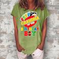 Grandma Of The Birthday Boy Uno Mommy Mama 1St Bday Women's Loosen Crew Neck Short Sleeve T-Shirt Green