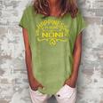Happiness Is Being A Noni Mothers Day Gift Grandma Women Women's Loosen Crew Neck Short Sleeve T-Shirt Green
