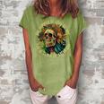 Hippie Grandma Autumn Of Arthritis Women's Loosen Crew Neck Short Sleeve T-Shirt Green