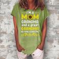 Im A Mom Grandma Great Nothing Scares Me Sunflower Grandma Women's Loosen Crew Neck Short Sleeve T-Shirt Green