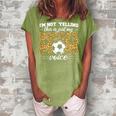 Im Not Yelling This Is Just My Soccer Mom Voice Leopard Son Gift For Womens Women's Loosen Crew Neck Short Sleeve T-Shirt Green