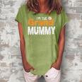 Im The Grand Mummy Funny Grandma Family Halloween Women's Loosen Crew Neck Short Sleeve T-Shirt Green