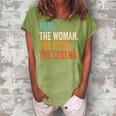 Kari The Woman The Myth The Legend First Name Kari Women's Loosen Crew Neck Short Sleeve T-Shirt Green