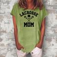 Lacrosse Mom | Lax Sports | Cute Laxer Mother Gift Idea Gift For Womens Women's Loosen Crew Neck Short Sleeve T-Shirt Green