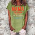 Mama The Women The Myth The Pickleball Legend Gift For Womens Women's Loosen Crew Neck Short Sleeve T-Shirt Green