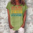My Wife Ever Found On Internet I Am The Best Thing Husband Women's Loosen Crew Neck Short Sleeve T-Shirt Green