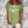 Promoted To Grandma 2020 Vintage Mom Wife Gift Ideas New Mom Women's Loosen Crew Neck Short Sleeve T-Shirt Green