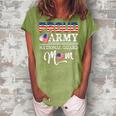Proud Army National Guard Mom Gift For Womens Women's Loosen Crew Neck Short Sleeve T-Shirt Green
