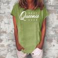 Queenie Gift Best Queenie Ever Gift For Womens Women's Loosen Crew Neck Short Sleeve T-Shirt Green
