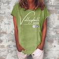 Volleyball Mom Volleyball Mama Graphic Gift For Womens Women's Loosen Crew Neck Short Sleeve T-Shirt Green