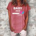 Baby 2023 Loading Pregnancy Mom To Be Gift For Womens Women's Loosen Crew Neck Short Sleeve T-Shirt Watermelon