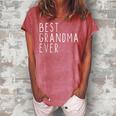 Best Grandma Ever Cool Gift Christmas Women's Loosen Crew Neck Short Sleeve T-Shirt Watermelon