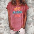 Best Grandma Ever Mothers Day Grandma Christmas Gifts Women's Loosen Crew Neck Short Sleeve T-Shirt Watermelon