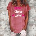Best Mom Ever Gift Family & Friends Gift For Womens Women's Loosen Crew Neck Short Sleeve T-Shirt Watermelon