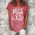 Best Mother Gift Best Mom In The World Gift For Womens Women's Loosen Crew Neck Short Sleeve T-Shirt Watermelon
