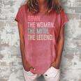 Dawn Name Dawn The Woman The Myth The Legend Gift For Womens Women's Loosen Crew Neck Short Sleeve T-Shirt Watermelon