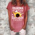 Grandma Of The Birthday Bowler Kid Bowling Party Women's Loosen Crew Neck Short Sleeve T-Shirt Watermelon