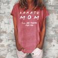 Karate Mom Girl Boy Mom For Women Mom Life Gift For Womens Women's Loosen Crew Neck Short Sleeve T-Shirt Watermelon