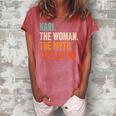 Kari The Woman The Myth The Legend First Name Kari Women's Loosen Crew Neck Short Sleeve T-Shirt Watermelon