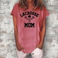 Lacrosse Mom | Lax Sports | Cute Laxer Mother Gift Idea Gift For Womens Women's Loosen Crew Neck Short Sleeve T-Shirt Watermelon