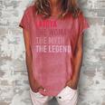Latoya The Woman Myth Legend Personalized Name Birthday Gift Women's Loosen Crew Neck Short Sleeve T-Shirt Watermelon