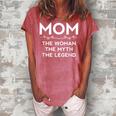 Mom Mom Gifts The Woman The Myth The Legend Women's Loosen Crew Neck Short Sleeve T-Shirt Watermelon