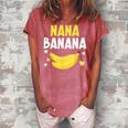 Nana Banana Grandma Grandmother Granny Grandparents Day Women's Loosen Crew Neck Short Sleeve T-Shirt Watermelon