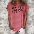 New York Girls Trip 2023 Nyc Vacation Outfit Matching Group Gift For Womens Women's Loosen Crew Neck Short Sleeve T-Shirt Watermelon