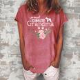 Schnauzer Grandma Dog Gifts Mimi Dog Mom Lover Mothers Day Women's Loosen Crew Neck Short Sleeve T-Shirt Watermelon