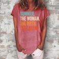 Summer The Woman The Myth The Legend First Name Summer Women's Loosen Crew Neck Short Sleeve T-Shirt Watermelon