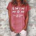 Swim Mom Girl Boy Mom For Women Mom Life Gift For Womens Women's Loosen Crew Neck Short Sleeve T-Shirt Watermelon