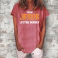 Team Jesus Lifetime Member Gifts For Jesus Lovers Men Women Women's Loosen Crew Neck Short Sleeve T-Shirt Watermelon