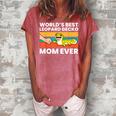 Worlds Best Leopard Gecko Mom Ever Women's Loosen Crew Neck Short Sleeve T-Shirt Watermelon