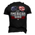 4Th Of July Matching All American Dad American Flag Men's 3D T-Shirt Back Print Black