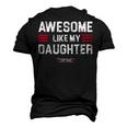 Awesome Like My Daughter Fathers Day Top Dad Men's 3D T-Shirt Back Print Black