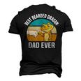 Best Bearded Dragon Dad Ever Pet Bearded Dragon Dad Men's 3D T-shirt Back Print Black