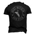Best Buckin Dad Ever Cowboy Bull Riding Rodeo Men's 3D T-shirt Back Print Black