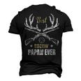 Best Buckin Papaw Ever Deer Hunters Hunting Father Men's 3D T-Shirt Back Print Black